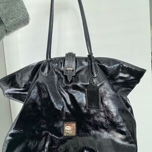 Dooney & Bourke Shiny Black Tote Bag